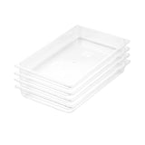 NNEAGS 65mm Clear Gastronorm GN Pan 1/1 Food Tray Storage Bundle of 4