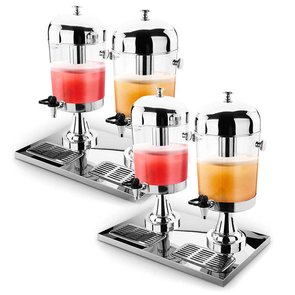 NNEAGS 2X Dual 8L Juicer Water Milk Coffee Pump Beverage Drinking Utensils