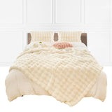 NNEAGS 200cm Creamy White Fur Fuzzy Super Soft and Cozy Fluffy Throw Blanket