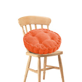 NNEAGS Orange Round Cushion Soft Leaning Plush Backrest Throw Seat Pillow Home Office Decor