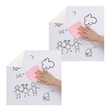 NNEAGS 2X 90cmx500cm Clear Dry Erase Adhesive Whiteboard Wall Surface Peel Sticker Sheet