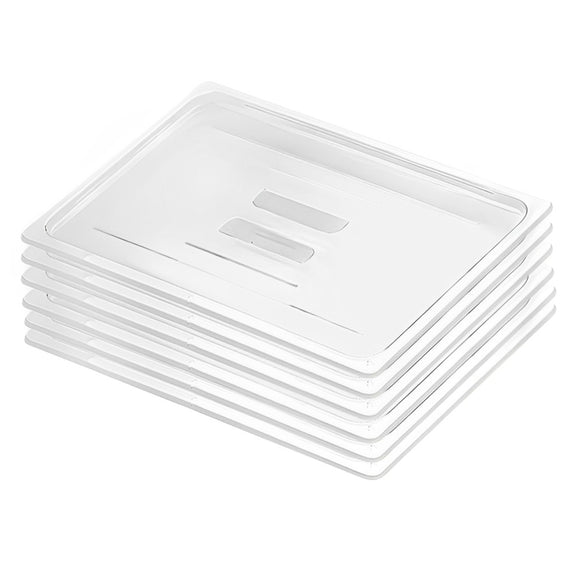 NNEAGS Clear Gastronorm 1/1 GN Lid Food Tray Top Cover Bundle of 6