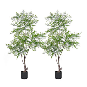 NNEAGS 2X 150cm Nandina Heavenly Bamboo Tree Artificial Plant Home Accent Decor