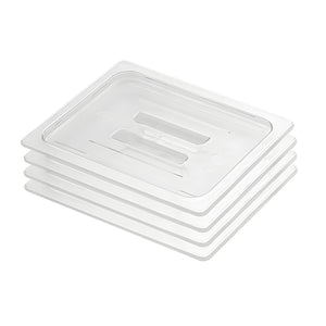 NNEAGS Clear Gastronorm 1/2 GN Lid Food Tray Top Cover Bundle of 4