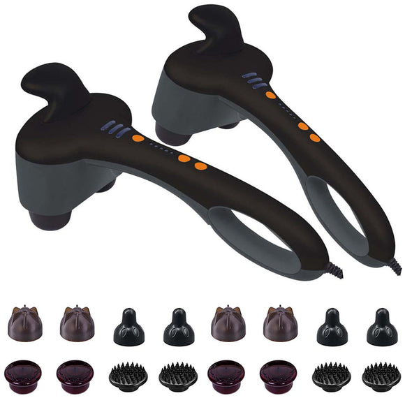 NNEAGS 2X Portable Handheld Massager Soothing Heat Stimulate Blood Flow Foot Shoulder