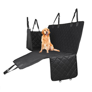 NNEAGS 600D Oxford Cloth Waterproof Dog Car Cover Back Seat Protector Hammock Non-Slip Pet Mat Black