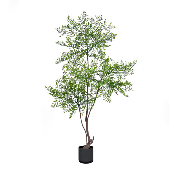 NNEAGS 150cm Nandina Heavenly Bamboo Tree Artificial Plant Home Accent Decor