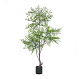 NNEAGS 150cm Nandina Heavenly Bamboo Tree Artificial Plant Home Accent Decor
