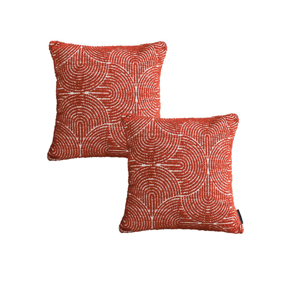 NNEAGS 2X 50Cm Orange Oversized Pillow Perfect Cinnabar Outdoor/Indoor Lumbar Throw Pillow
