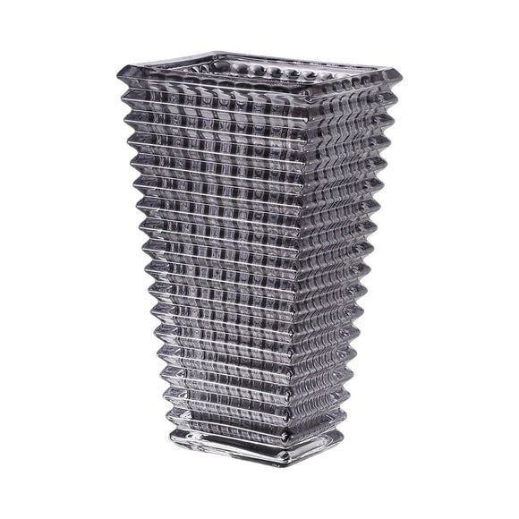 NNEAGS 22cm Modern Gray Ceramic Glass Vase Home Decor