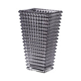 NNEAGS 22cm Modern Gray Ceramic Glass Vase Home Decor
