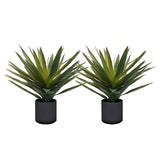 NNEAGS 2X 45cm Yucca Plant Giant Palm Lily Artificial Plant Tabletop Home Accent Decor