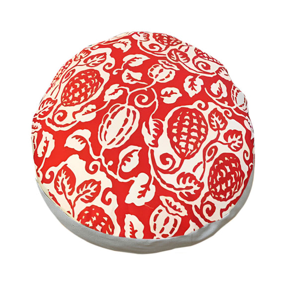 NNEAGS 45cm Red Premium Polyester Cotton Cushion with EPP Particle Insert for Enhanced Comfort