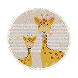 NNEAGS 120cm Cute Cartoon Animal Non-Slip Thick and Ultra-Soft Carpet Flannel Rug