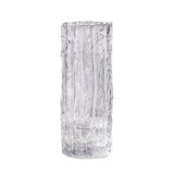NNEAGS 30.5cm Handcrafted Clear Glass Vase, Classic Design for Home Decor