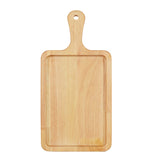 NNEAGS 40cm Rectangle Premium Wooden Oak Food Serving Tray Charcuterie Board Paddle Home Decor