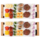 NNEAGS 2X Electric Ceramic BBQ Grill Non-stick Surface Hot Plate for Indoor & Outdoor White