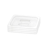 NNEAGS Clear Gastronorm 1/3 GN Lid Food Tray Top Cover Bundle of 4