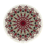 NNEAGS 120cm Mandala Modern Ethnic Tassel Print Anti-slip Doormat, Home Decor