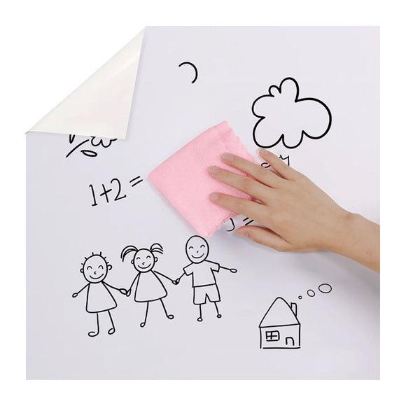 NNEAGS 90cmx500cm Clear Dry Erase Adhesive Whiteboard Wall Surface Peel Sticker Sheet