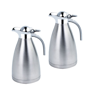NNEAGS 2X 1.5L Silver Color 3-Layer Inner Stainless Steel, Vacuum Insulated and Outer Stainless Steel Thermal Flask