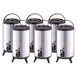 NNEAGS 6X 14L Portable Insulated Cold/Heat Coffee Tea Beer Barrel Brew Pot With Dispenser