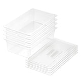 NNEAGS 150mm Clear Gastronorm GN Pan 1/1 Food Tray Storage Bundle of 4 with Lid