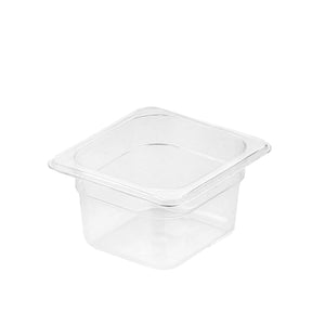 NNEAGS 100mm Clear Gastronorm GN Pan 1/6 Food Tray Storage