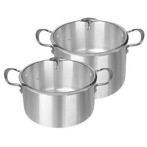 NNEAGS Stainless Steel 26cm 32cm Casserole With Lid Induction Cookware