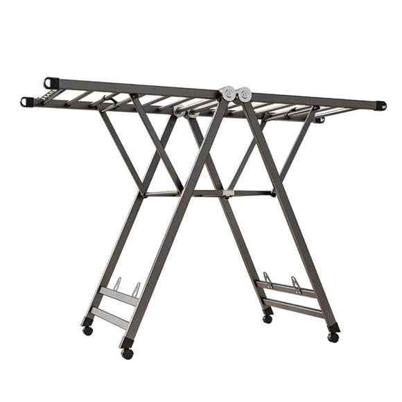 NNEAGS 1.4m Portable Wing Shape Clothes Drying Rack Foldable Space-Saving Laundry Holder