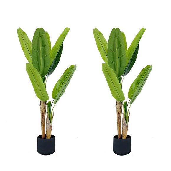NNEAGS 2X 160cm Banna Plant Bird of Paradise Tree Artificial Plant Home Accent Decor