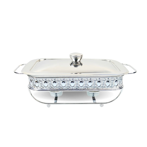 NNEAGS 2L Lace Edge Dining Stove Silver Color Portable Dining Cooking Appliance for Kitchen Essential