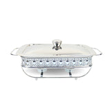 NNEAGS 2L Lace Edge Dining Stove Silver Color Portable Dining Cooking Appliance for Kitchen Essential
