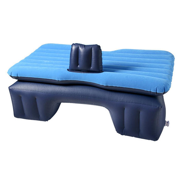 NNEAGS Inflatable Car Mattress Portable Travel Camping Air Bed Rest Sleeping Bed Blue