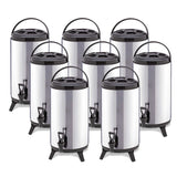 NNEAGS 8X 16L Portable Insulated Cold/Heat Coffee Tea Beer Barrel Brew Pot With Dispenser