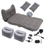 NNEAGS Grey Honeycomb Inflatable Car Mattress Portable Camping Air Bed Travel Sleeping Kit Essentials