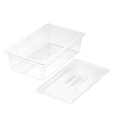 NNEAGS 150mm Clear Gastronorm GN Pan 1/1 Food Tray Storage with Lid