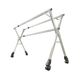 NNEAGS 160cm Portable Drying Rack Clothes Steel Laundry Rack Foldable Space-Saving Laundry Holder 3 Poles