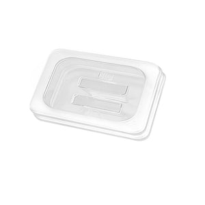 NNEAGS Clear Gastronorm 1/6 GN Lid Food Tray Top Cover Bundle of 2