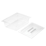 NNEAGS 150mm Clear Gastronorm GN Pan 1/2 Food Tray Storage with Lid