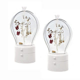 NNEAGS 2X White 360 Degree Rotating LED Light 2 Layered Jewelry Storage Box Waterproof Dustproof Accessories Organiser