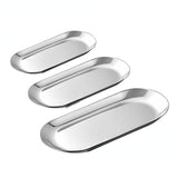 NNEAGS Gold Nordic Oval Plate Set Small, Medium, and Large for 3 Pieces Kitchen
