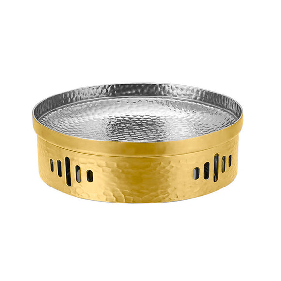 NNEAGS 28cm Dry Pot with Hammered Texture, Natural Gold Color Kitchen Essential