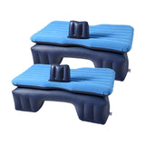 NNEAGS 2X Inflatable Car Mattress Portable Travel Camping Air Bed Rest Sleeping Bed Blue
