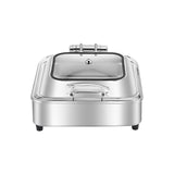 NNEAGS Stainless Steel Square Chafing Dish Tray Buffet Cater Food Warmer Chafer with Top Lid