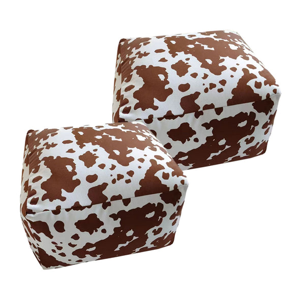 NNEAGS 2X 55x35cm Squared Soft Pouffe Seat Cushion Elegant Home Accent D?cor Stylish Footstool