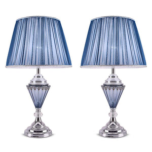 NNEAGS 2X LED Elegant Table Lamp with Warm Shade Desk Lamp