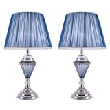 NNEAGS 2X LED Elegant Table Lamp with Warm Shade Desk Lamp