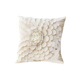 NNEAGS 45cm Pillow Sunflower Cover 100% Cotton Covers Linen Case Cushion Throw Pillow