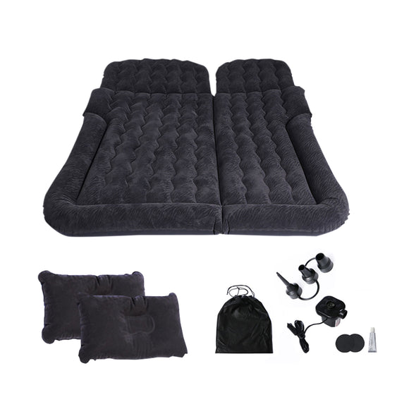 NNEAGS Black Inflatable Car Boot Mattress Portable Camping Air Bed Travel Sleeping Essentials